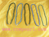 5-6mm dye color rice pearl jewelry necklace wholesale